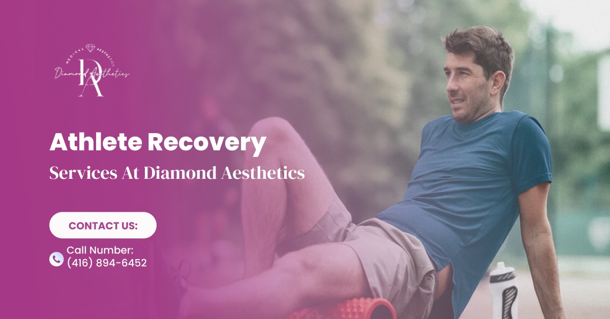 Athlete Recovery: Science-Backed Strategies for Peak Performance 1 Male athlete using a foam roller for Athlete recovery at Diamond Aesthetics